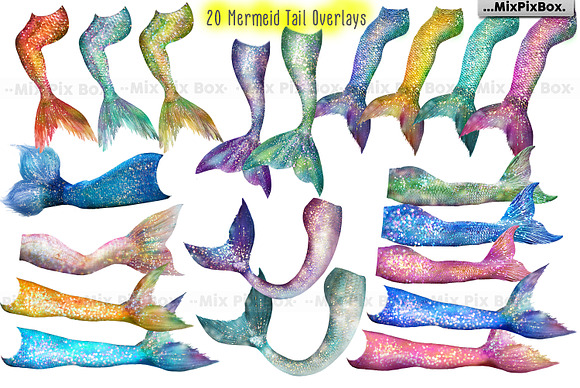 Mermaid Tail Overlays in Photoshop Layer Styles - product preview 3