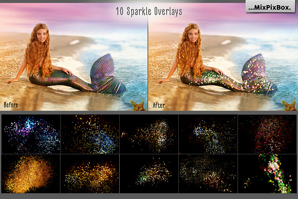 Mermaid Tail Overlays in Photoshop Layer Styles - product preview 5