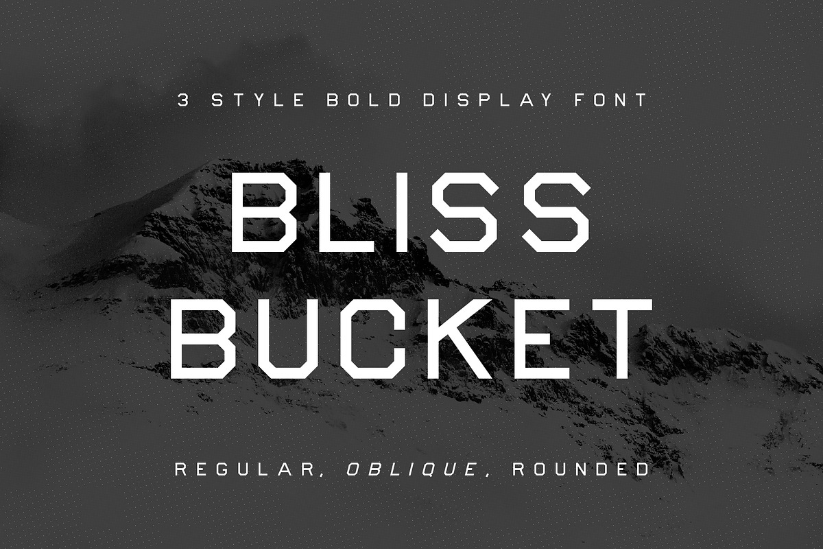 Bliss Bucket – Bold 3 Font Family in Bold Fonts - product preview 8