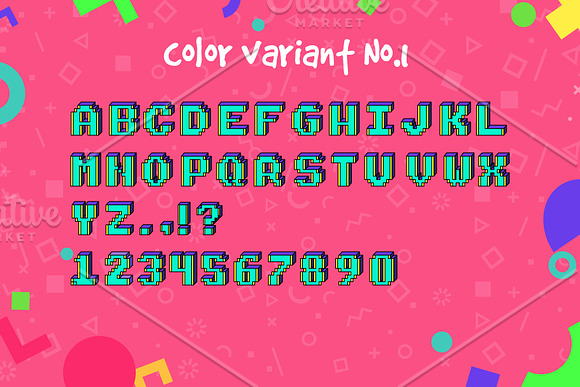 Retro kiddo vector alphabet in Display Fonts - product preview 1