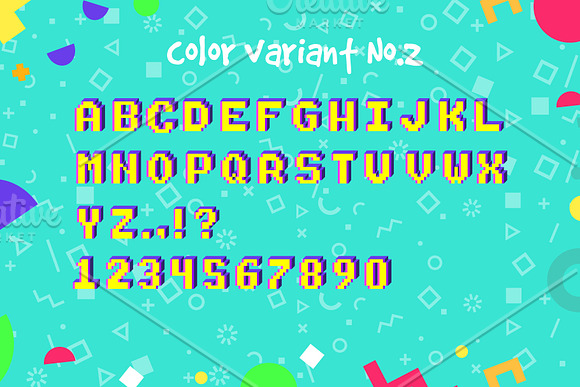 Retro kiddo vector alphabet in Display Fonts - product preview 2