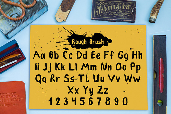 Rough Brush Font in Script Fonts - product preview 4