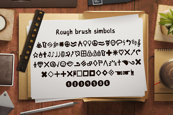 Rough Brush Font in Script Fonts - product preview 5