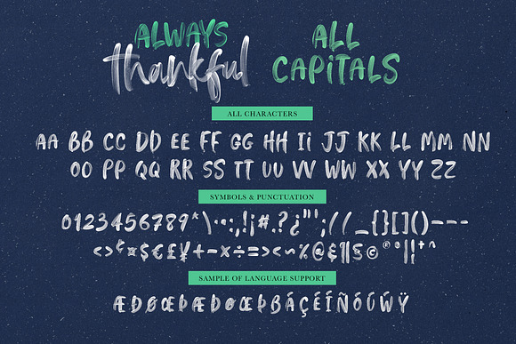 Always Thankful - SVG Font Duo in Colorful Fonts - product preview 8