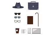 Character Construction Items Vector