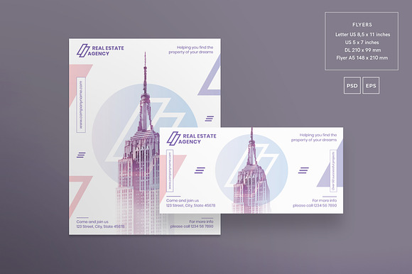 Print Pack | Real Estate Agency in Templates - product preview 3