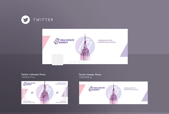 Social Media Pack | Real Estate in Social Media Templates - product preview 2
