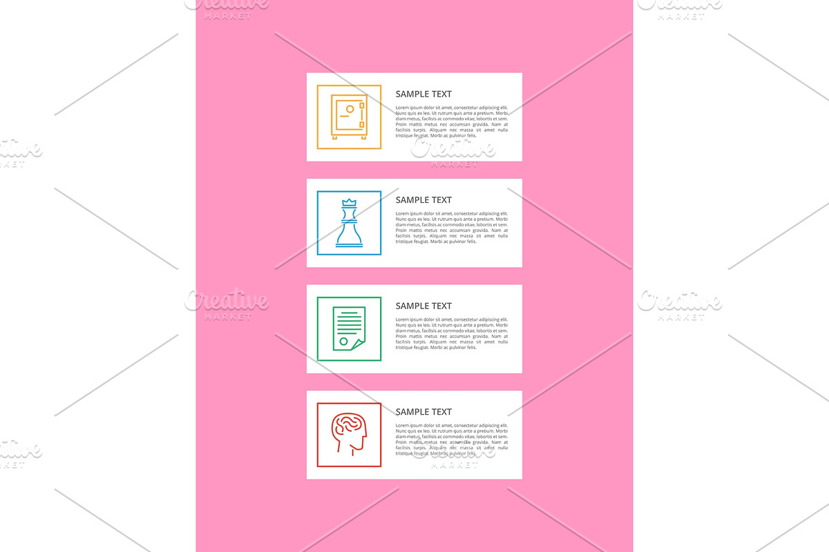 Infographic Icons and Text Vector in Objects - product preview 8