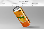 Long Soda Can Mock-Up