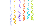 Colorful ribbons for celebration or