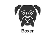 Boxer glyph icon