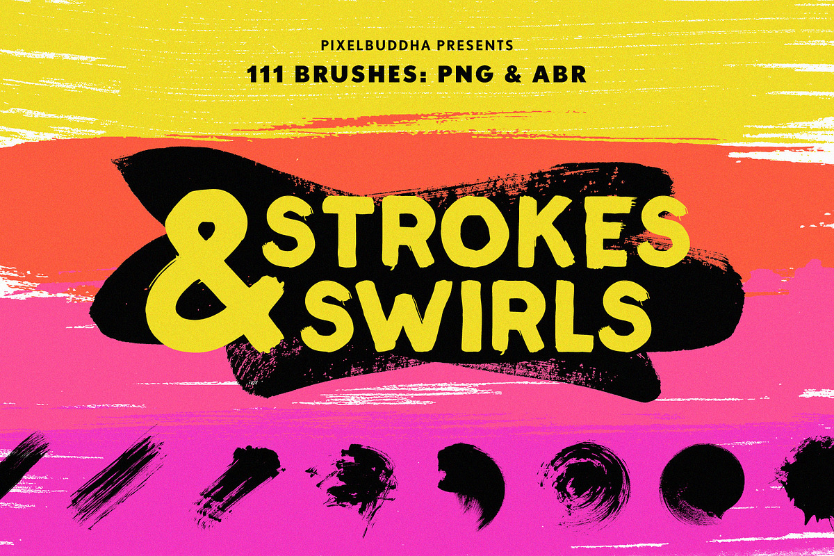 Swirls & Strokes Brushes Set in Objects - product preview 8