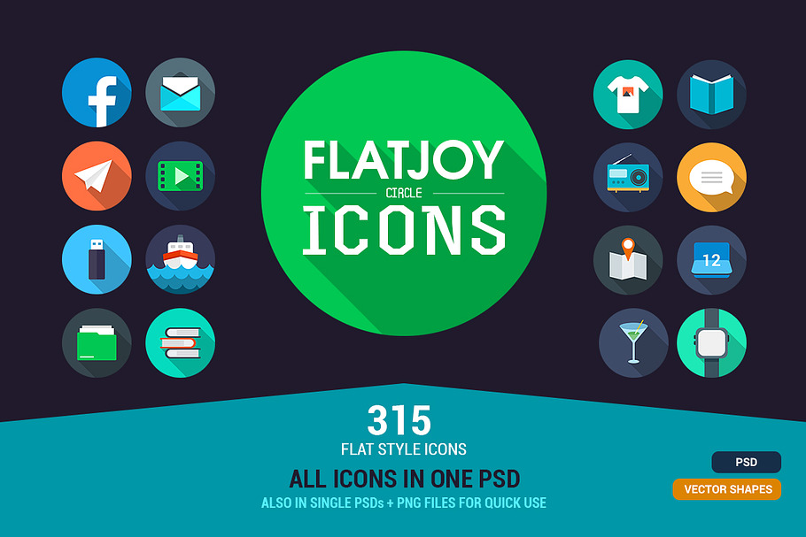 Flatjoy Circle Icons