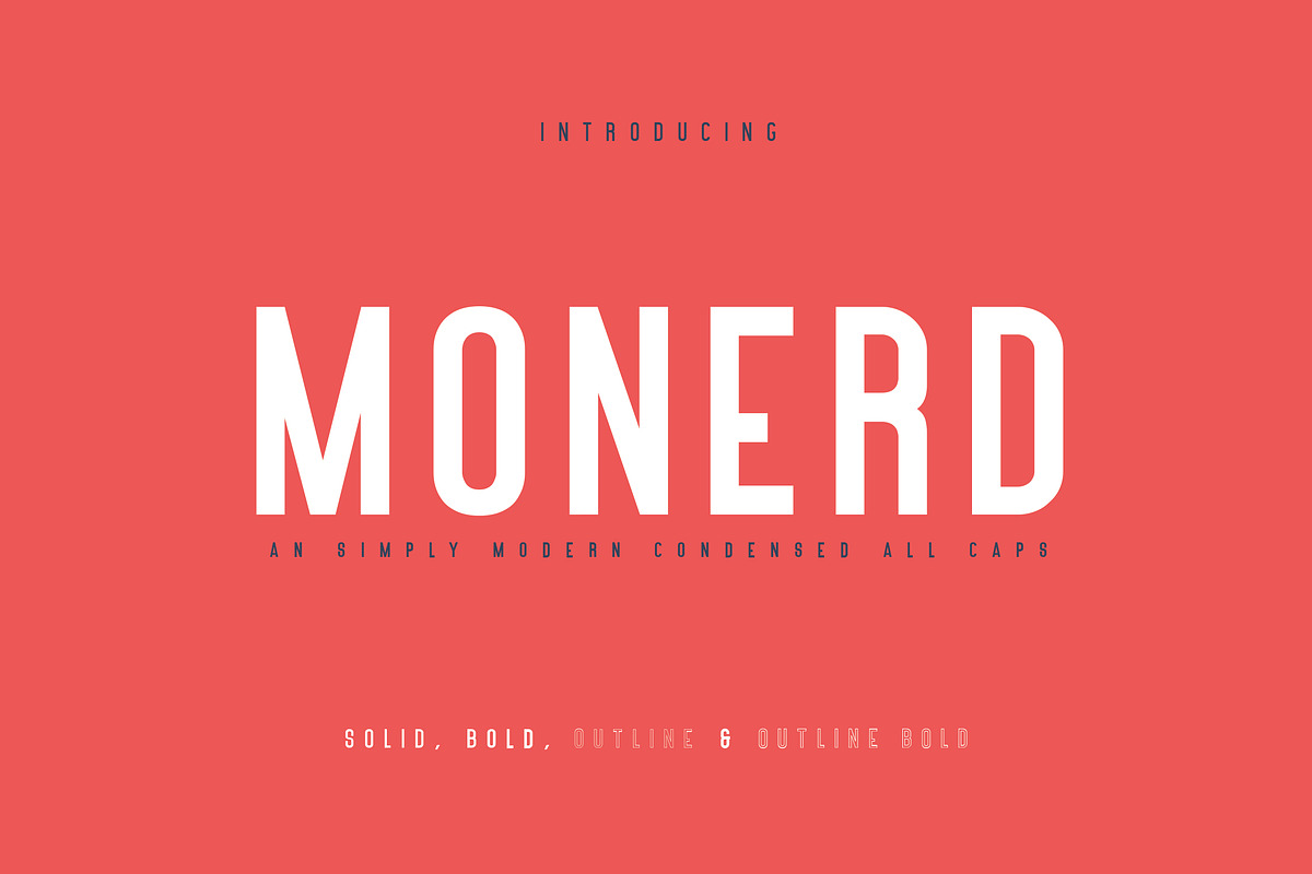 Monerd - Simply Sans Serif in Outline Fonts - product preview 8