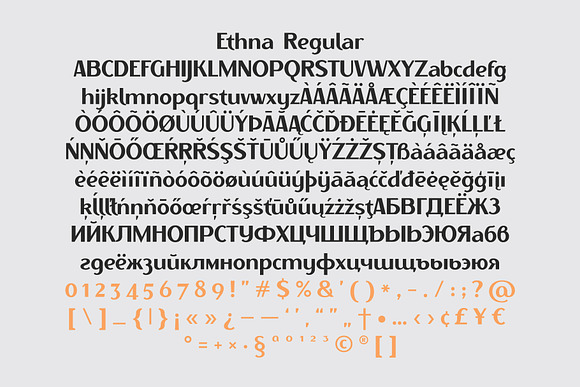 Ethna regular & thin in Sans-Serif Fonts - product preview 3