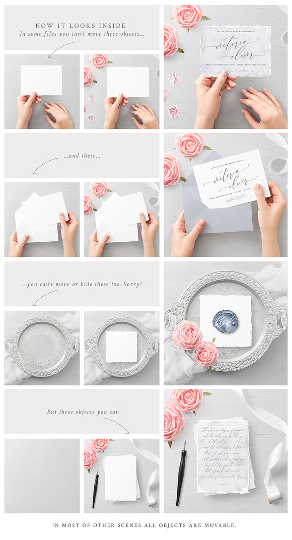 Wedding Suite Mockups in Print Mockups - product preview 3