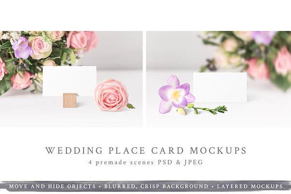 Wedding Place Card Mockups