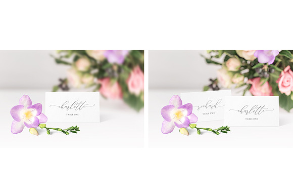Wedding Place Card Mockups in Print Mockups - product preview 2