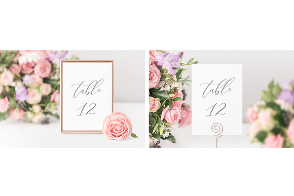 Wedding Table Number / Frame Mockups in Print Mockups - product preview 1