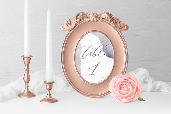 Wedding Table Number / Frame Mockups in Print Mockups - product preview 2