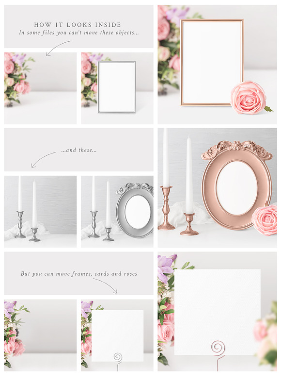 Wedding Table Number / Frame Mockups in Print Mockups - product preview 3