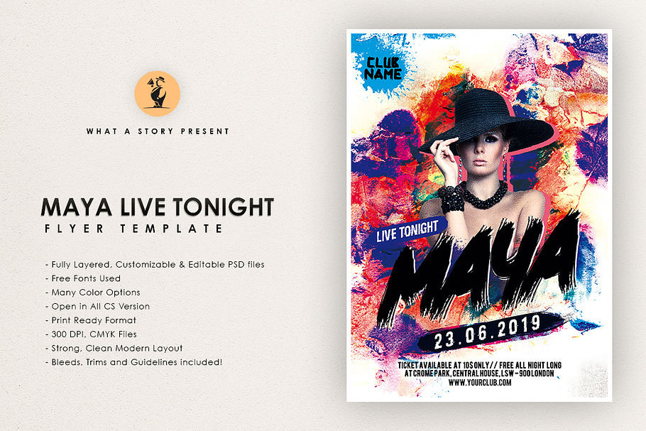 Maya live Tonight Flyer