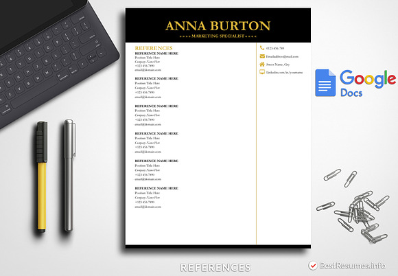 Professional Modern Resume Template in Resume Templates - product preview 4