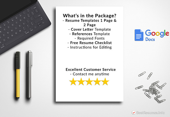 Professional Modern Resume Template in Resume Templates - product preview 5