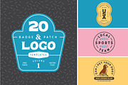 20 Badge Logo Templates Volume 1