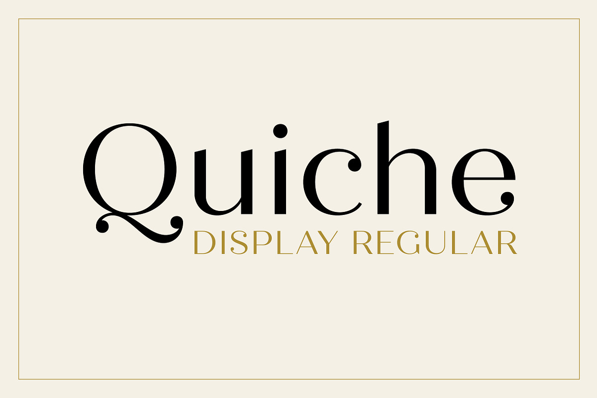 Quiche Display Regular Font in Sans-Serif Fonts - product preview 8