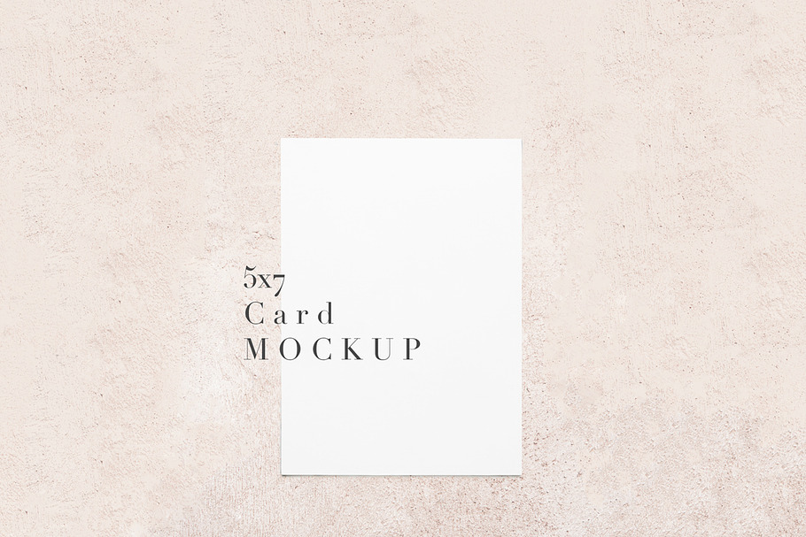 5x7 Mockup, Pink Pastel Paper Mockup in Graphics - product preview 8