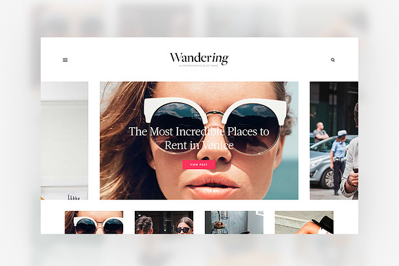 Wandering - A Comprehensive Blog in WordPress Blog Themes - product preview 2