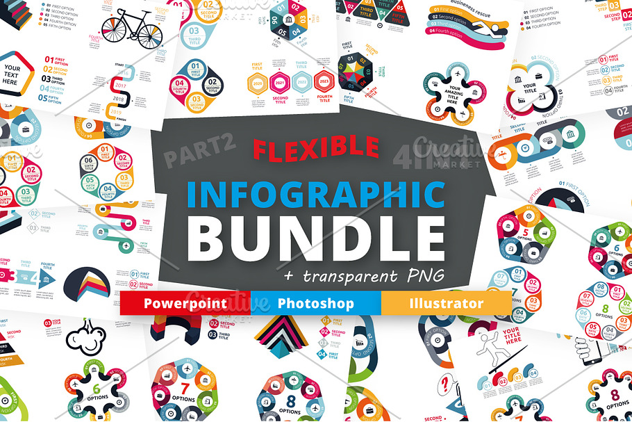 Flexible Infographic Bundle 60% OFF