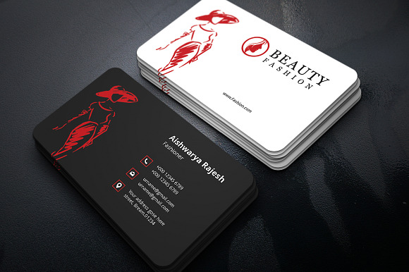 Fashion Business Card in Business Card Templates - product preview 3