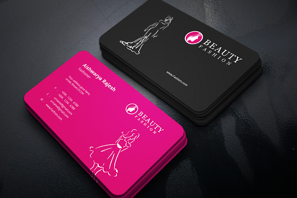 Fashion Business Card in Business Card Templates - product preview 5