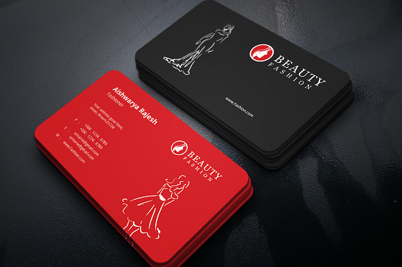 Fashion Business Card in Business Card Templates - product preview 6