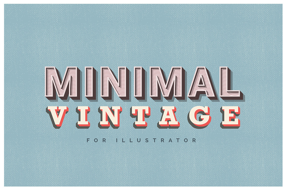 Minimal Vintage - Illustrator Styles in Photoshop Layer Styles - product preview 8