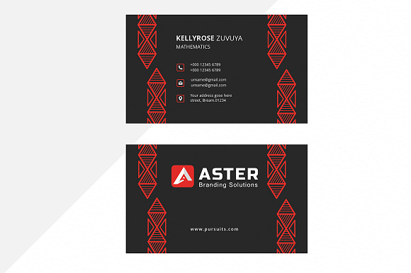 Teacher Business Card in Business Card Templates - product preview 1