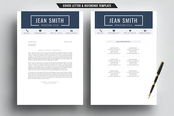 Resume/CV Template & Cover Letter in Letter Templates - product preview 2