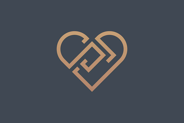 Initial SD Love Logo
