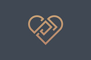 Initial SD Love Logo