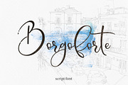Borgoforte script font