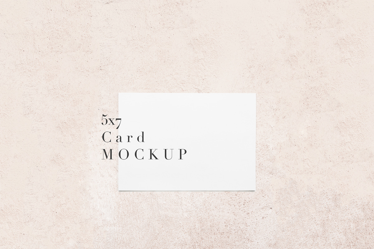 Card Mockup Soft Pink Stone Texture in Graphics - product preview 8