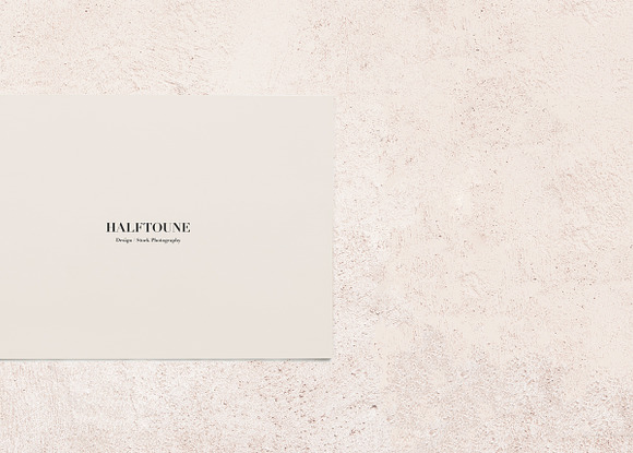 Card Mockup Soft Pink Stone Texture in Graphics - product preview 3