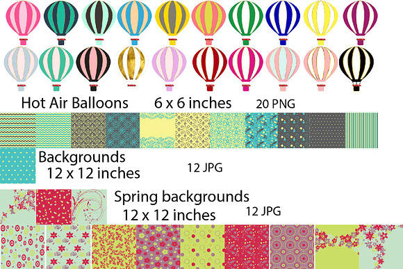 Spring BUNDLE graphics + backgrounds in Illustrations - product preview 3