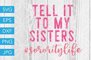 Sorority Sisters SVG Cut File