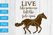 Live Like Someone Left the Gate Open