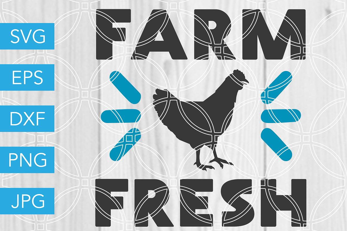Farm Fresh SVG Farm Chicken SVG in Illustrations - product preview 8