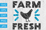Farm Fresh SVG Farm Chicken SVG