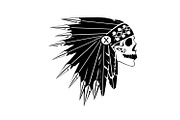 A skull icon American Indian